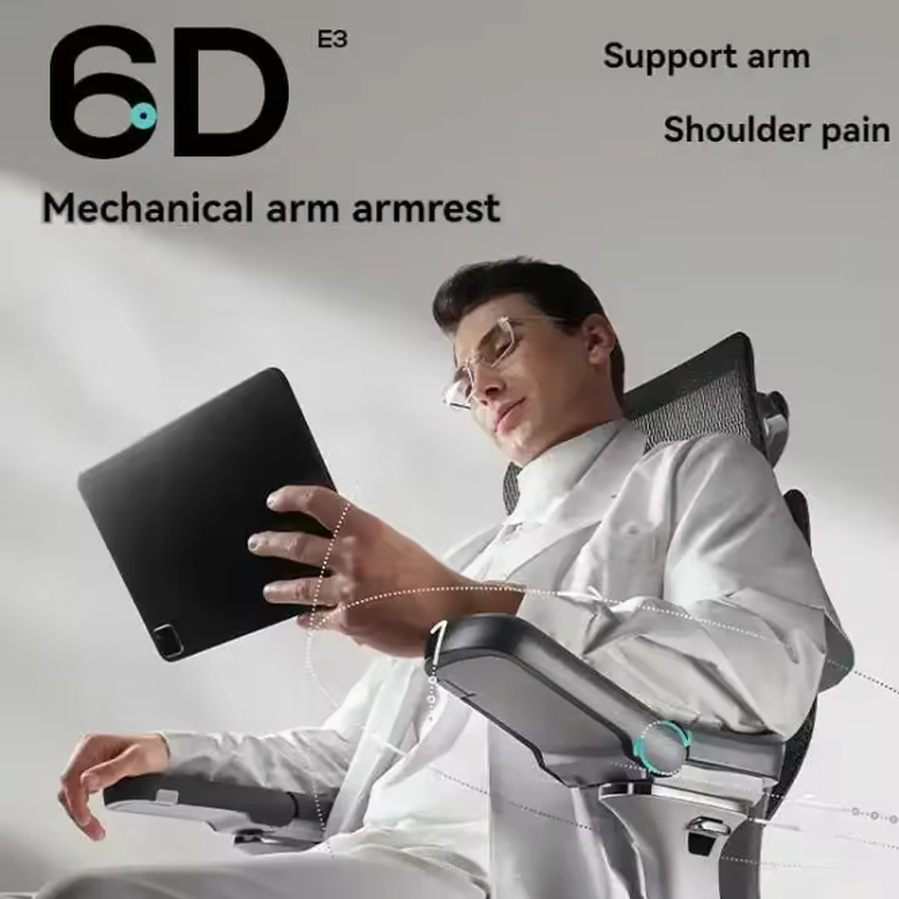 Gambar produk HBADA Kursi Kantor Office Chair Lumbar Support 6D Armrest 4D Headrest without Footrest - E3 Pro