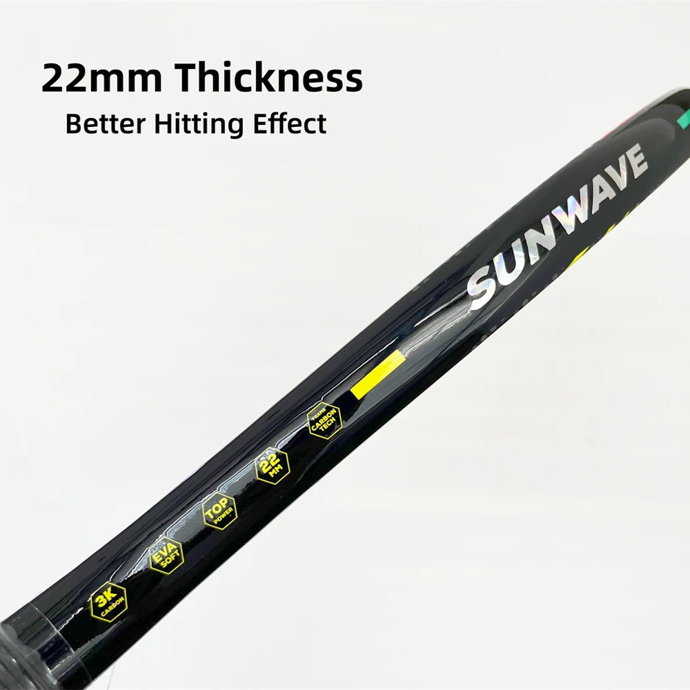 Gambar produk CAMEWIN Raket Padel Round 3K Carbon Fiber 2.2cm Thickness 320g - 4009