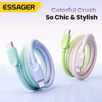 Gambar produk ESSAGER Kabel Data Type C to Lightning Fast Charging Braided 29W 2M - ES-X73