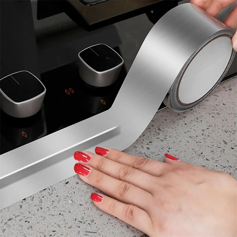 Gambar produk Leams Lakban Aluminium Foil Tape Tahan Panas Anti Bocor 0.6mm 10M 20mm - INU163