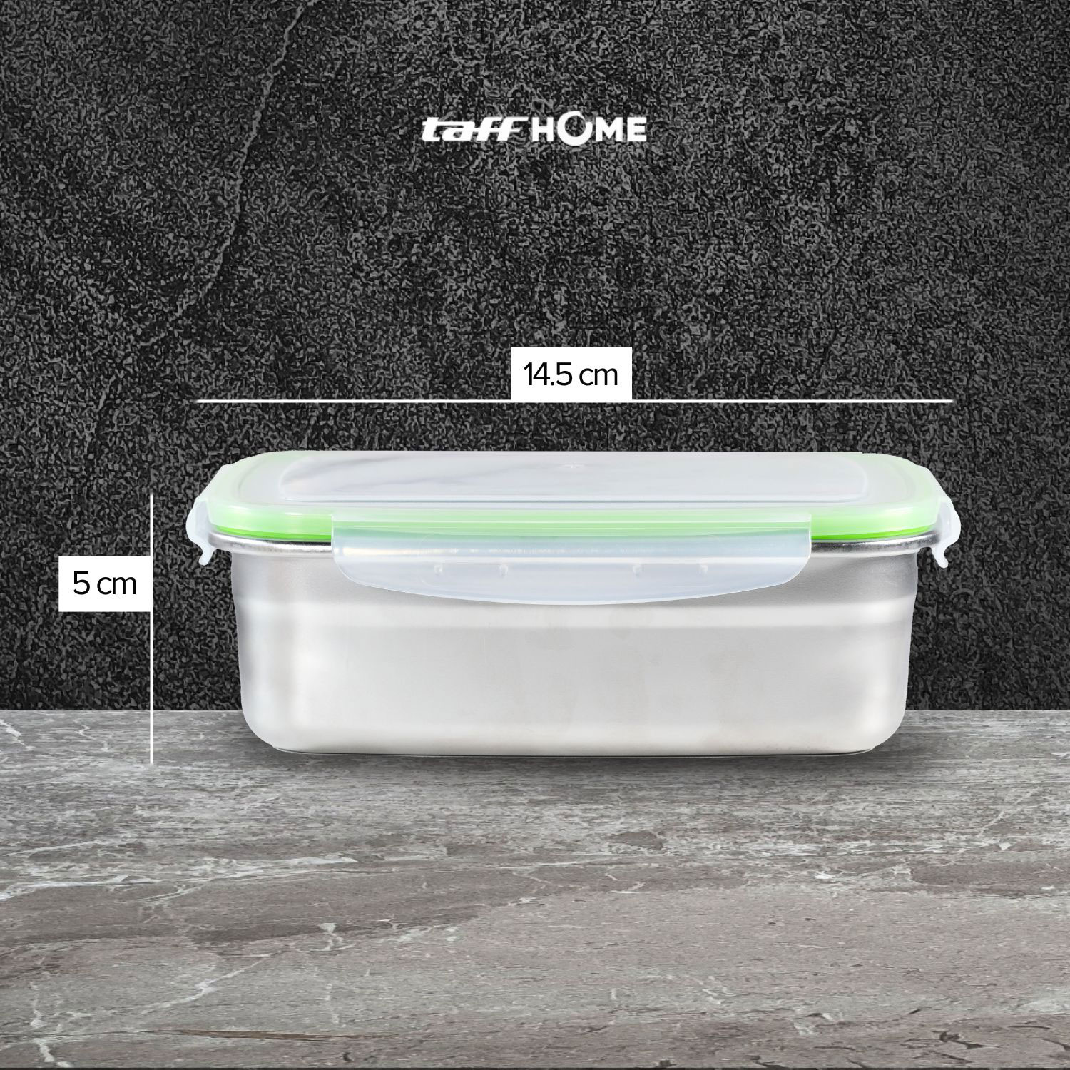 Gambar produk TaffHOME Kotak Makan Anti Tumpah Lunch Box Stainless Steel 304 350ml - KT046