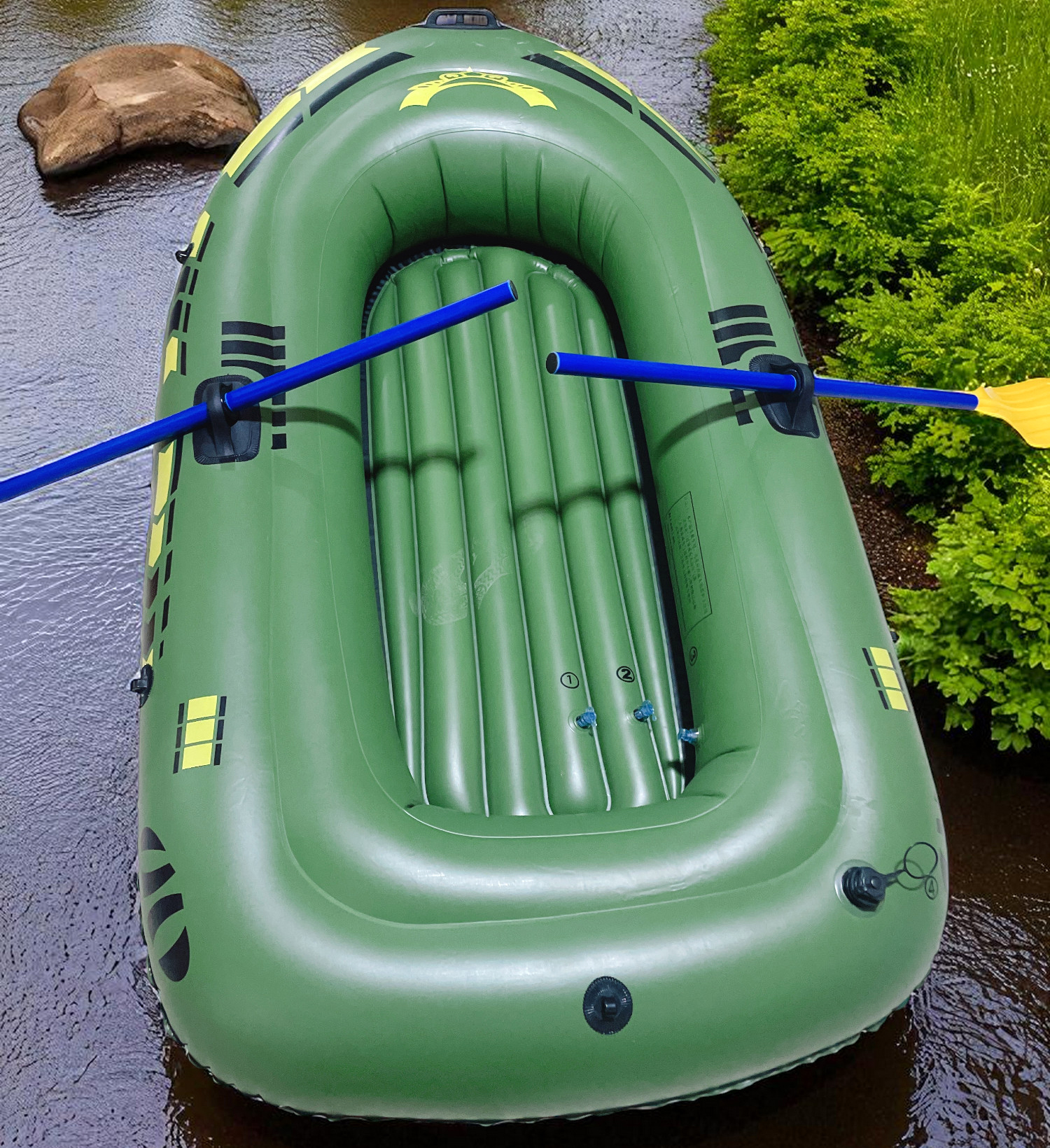 Gambar produk Mobydik Perahu Karet Mancing Inflatable Fishing Boat 2 Person - INU154