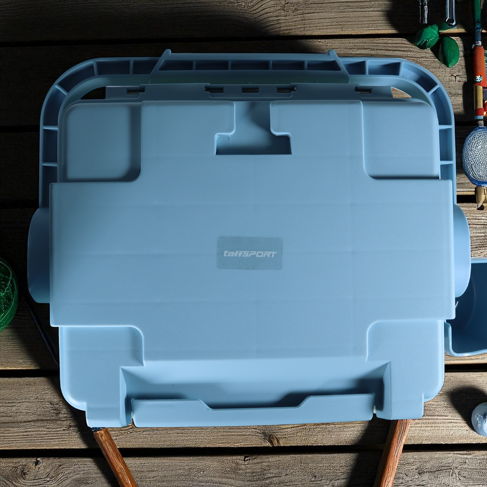 Gambar produk TaffSPORT Kotak Perkakas Pancing Fishing Tackle Box with Rod Holder 6L - JF-30
