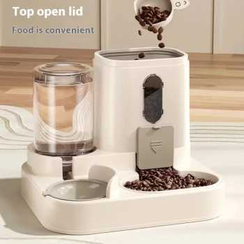 Gambar produk XYNYAN Tempat Makan Minum Anjing Kucing 2in1 Pet Food Water Dispenser - DC-168