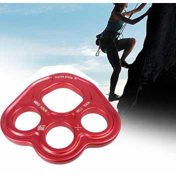 Gambar produk NATURY Paw Rigging Plate Descender Ring Climbing 3 Hole 50KN - NT-50
