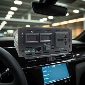 Gambar produk Taffware Power Inverter Mobil Pure Sine Wave DC 60V to AC 220V 4000W - NBQ4000W