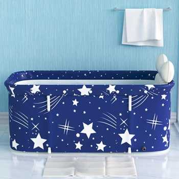 Gambar produk Xueqin SPA Bathtub Lipat Portable Adult Folding Bath 135x65x48cm - 18403
