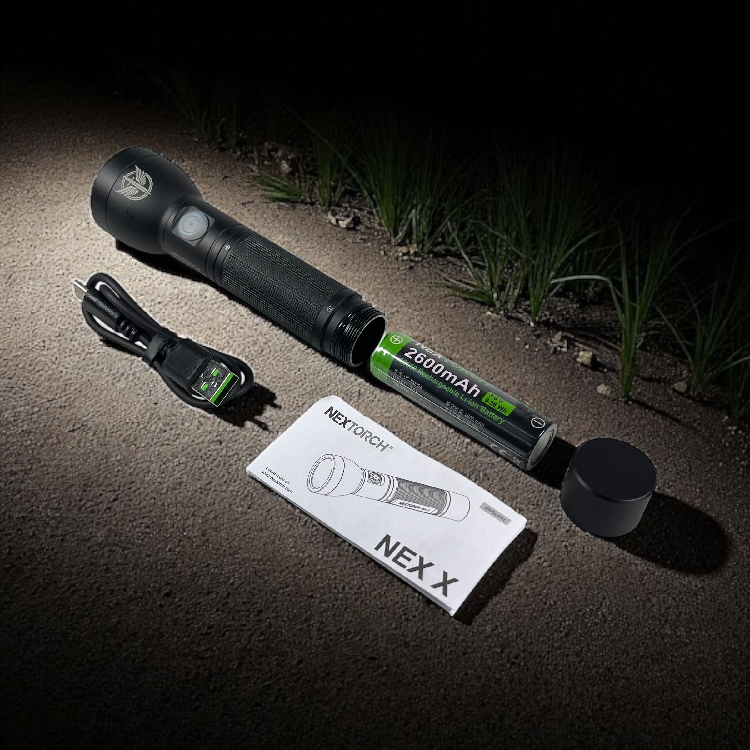 Gambar produk NEXTORCH Senter LED Rechargeable Tactical Flashlight IPX7 1000 Lumens - NEX X