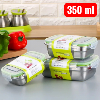 TaffHOME Kotak Makan Anti Tumpah Lunch Box Stainless Steel 304 - KT273