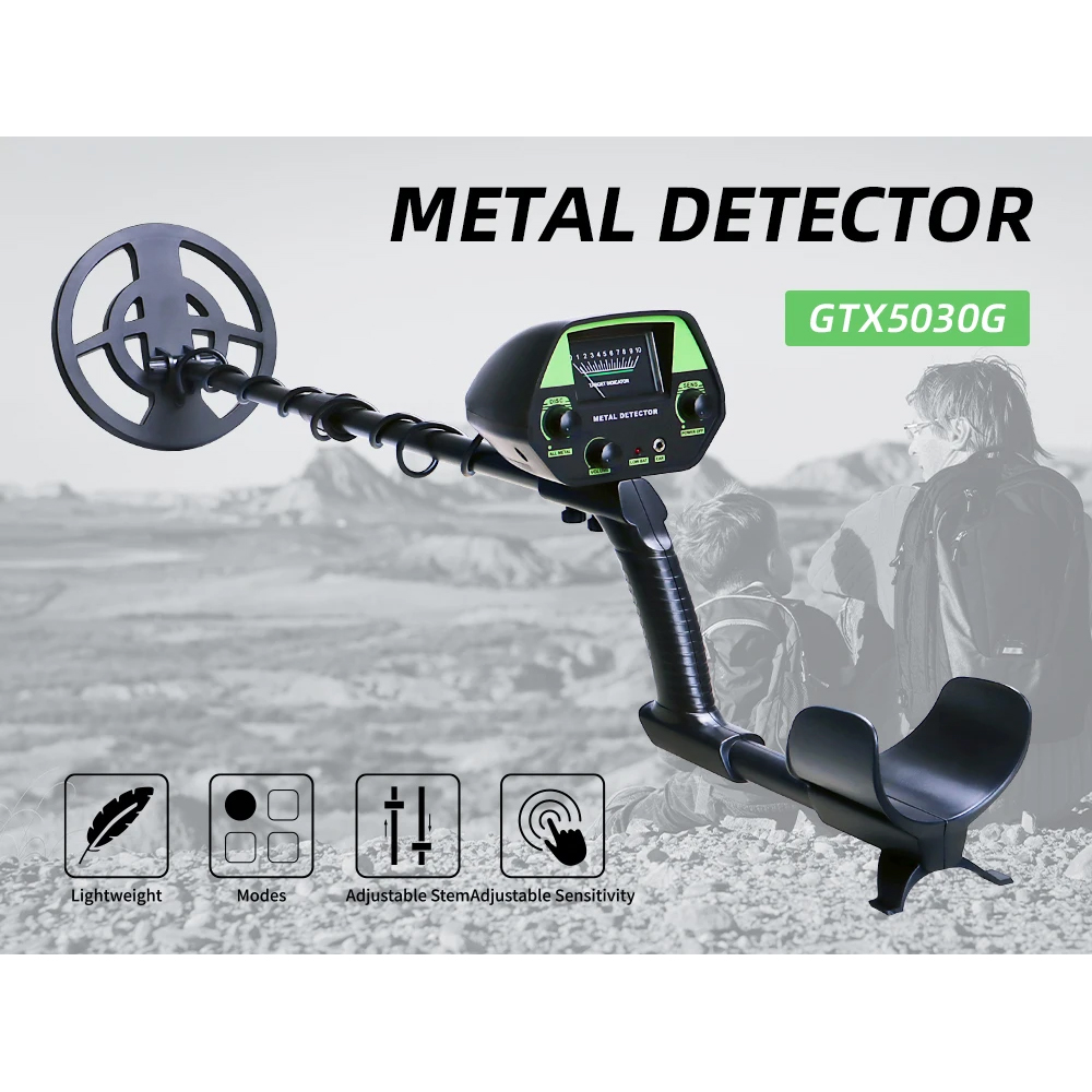 Gambar produk TECLUNG Pendeteksi Logam Metal Detector Waterproof Adjustable 3 Mode - GTX5030H
