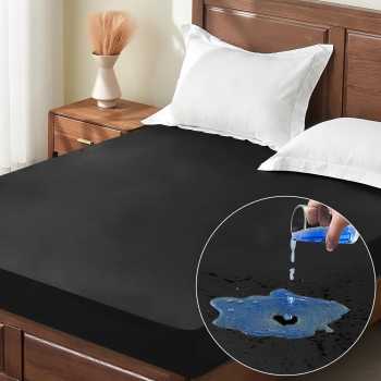 Gambar produk HILIFE Seprai Polos Waterproof Bed Sheet Round Band Non Slip 180x200cm - HL1
