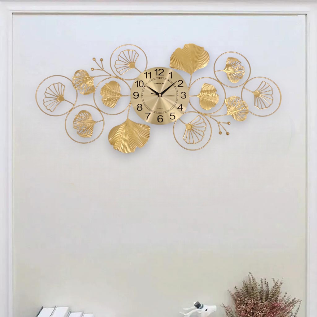 Gambar produk TaffHOME Jam Dinding Dekorasi Quartz Luxury European Style 40x90cm - 2283