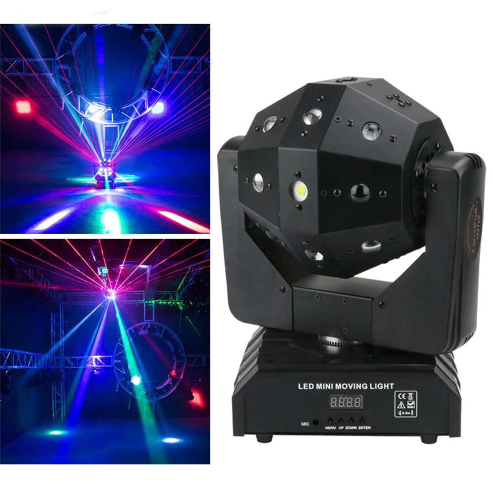 Gambar produk GVT Lampu Proyektor Disco Ball Moving Head 16 LED DMX512 RGB 120W 220V - GV120