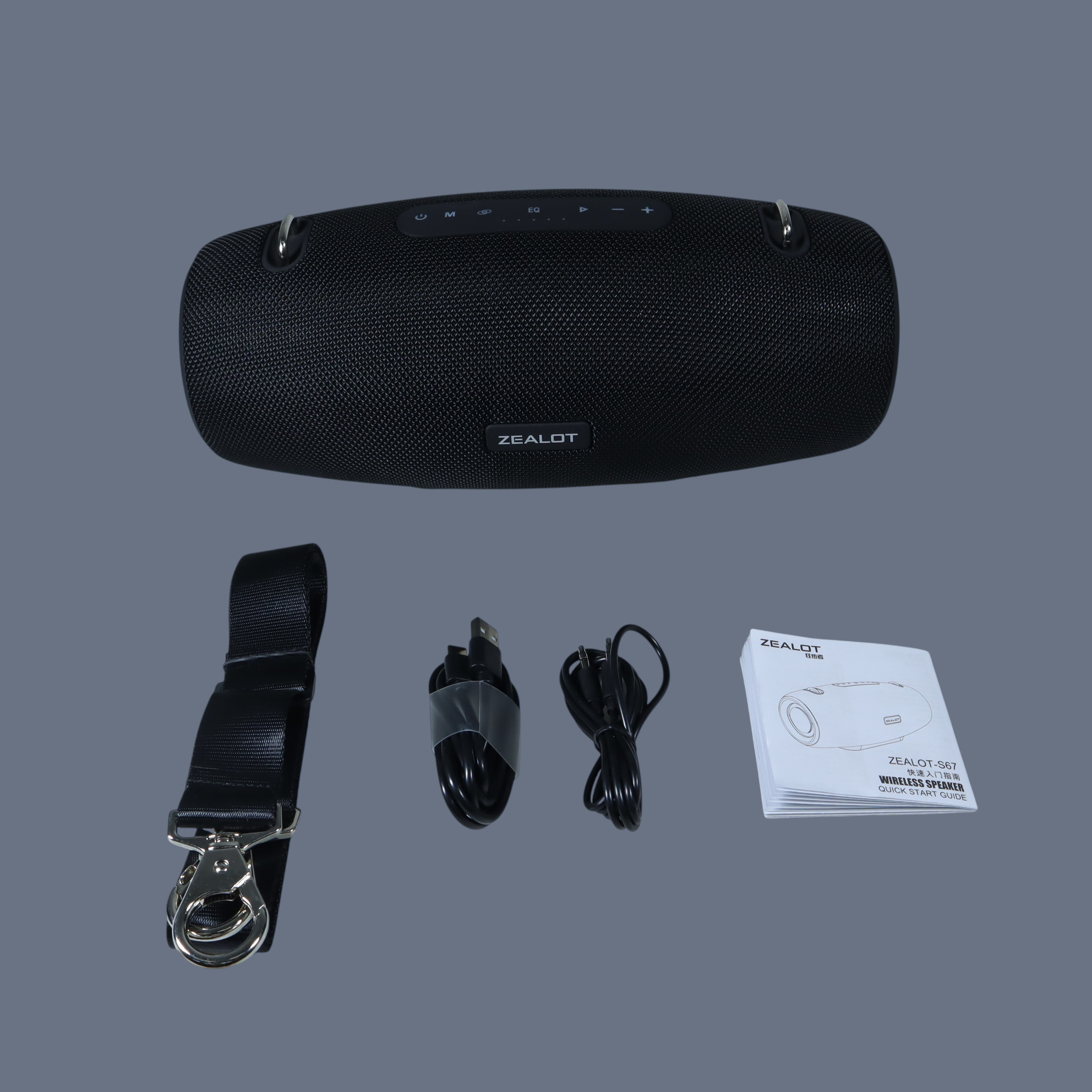 Gambar produk ZEALOT Speaker Bluetooth Portable Stereo Outdoor Waterproof 60W - S-67