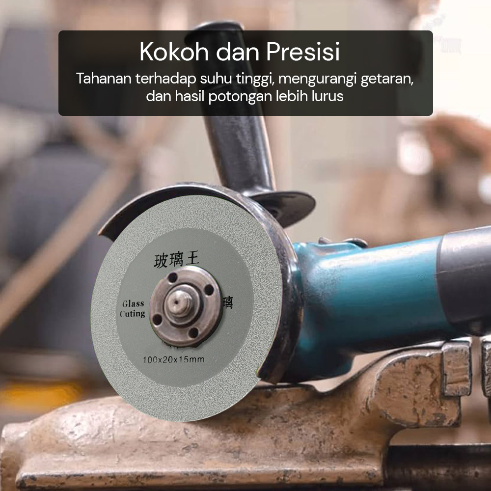 Gambar produk DINGING Mata Gerinda Cakram Diamond Saw Blade Grinding Wheel 100mm - D-10