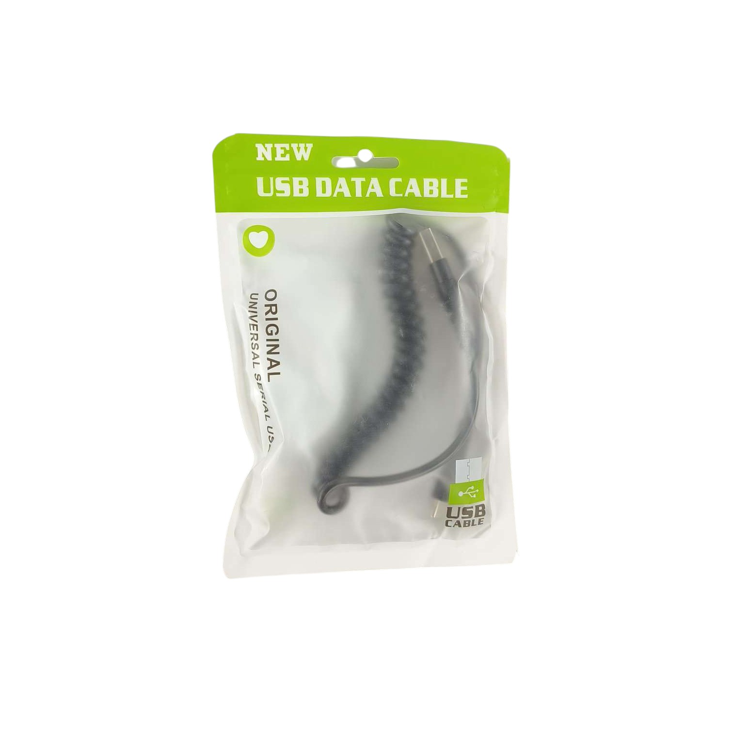 Gambar produk KEBISS Kabel Charger USB Type C Fast Charging Spring Cable 40W 5A 1M - D8