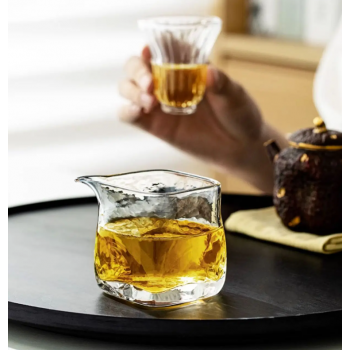 Gambar produk GLAADMORE Gelas Teko Teh Pitcher Zen Heat Tea Hammer Pattern 180ml - GLA2