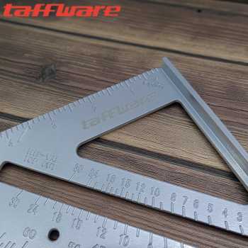 Gambar produk Taffware Penggaris Siku Mistar Triangle Ruler Aluminium Alloy - VK18