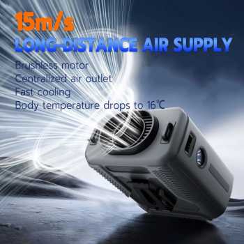 Gambar produk MIRIBI Kipas Angin Pinggang Portable Waist Fan 5 Speed 6000mAh - M600