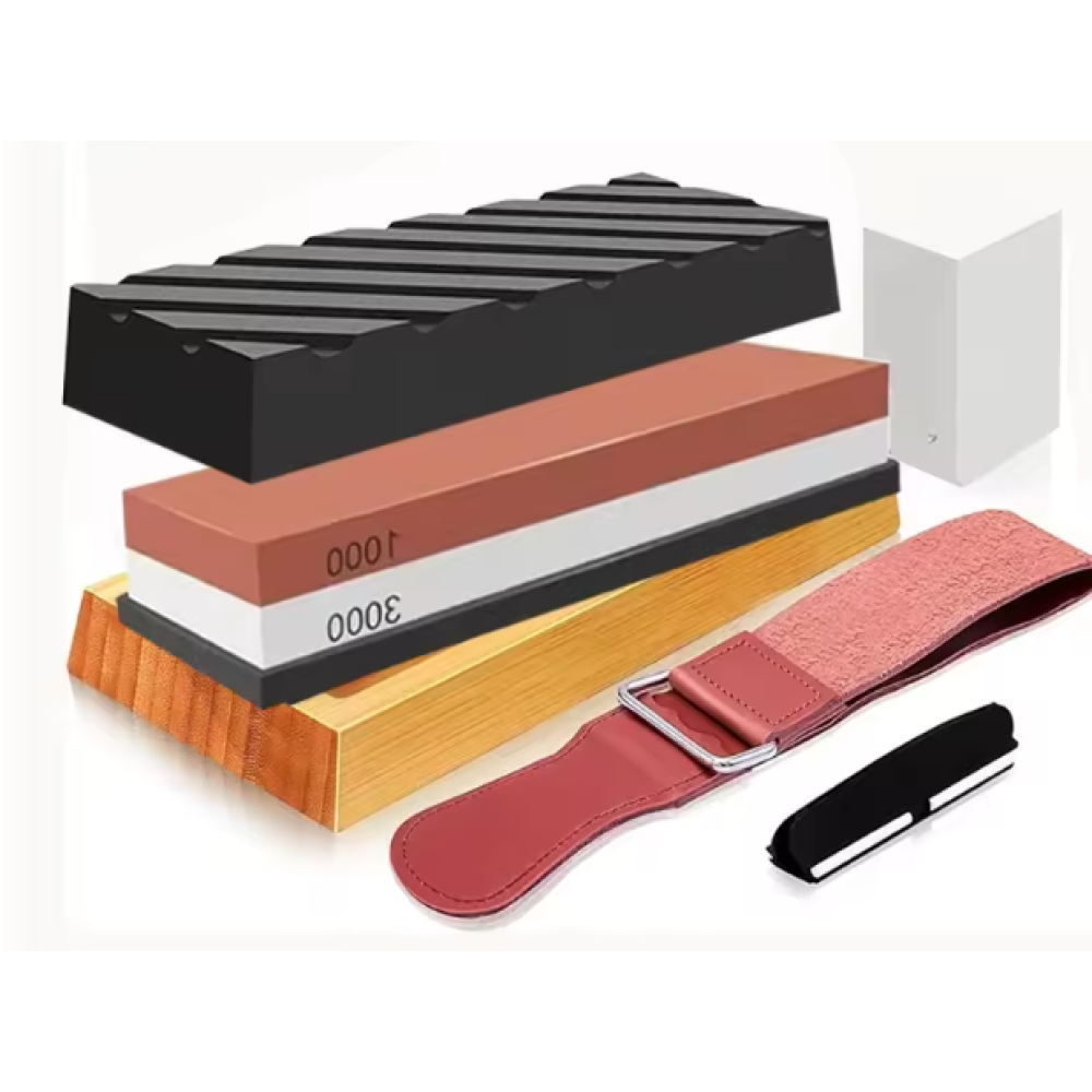 Gambar produk Chefic Batu Pengasah Pisau White Corundum Knife Sharpener 1000/3000 - CF813