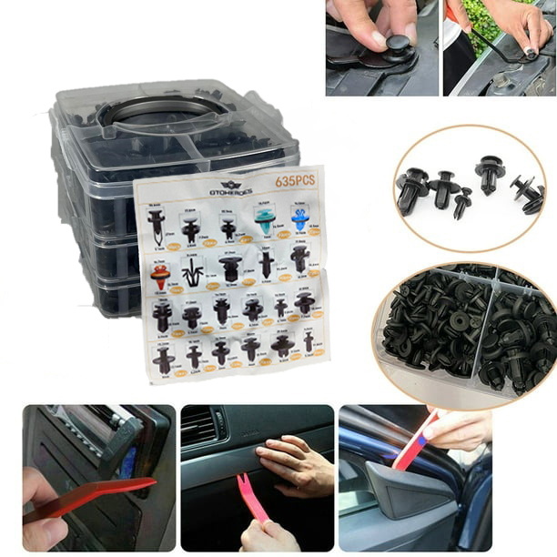 Gambar produk OTOHEROES Kancing Klip Mobil Baut Rivet Trim Retainer Clip 635 PCS - YH63