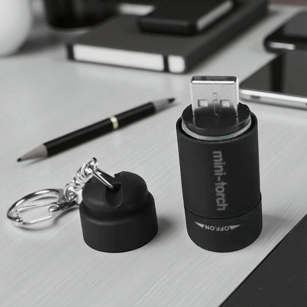 Gambar produk BENGKI Senter LED Mini EDC Keychain Flashlight Rechargeable - BG110