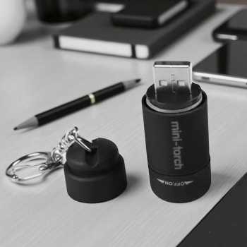 Gambar produk BENGKI Senter LED Mini EDC Keychain Flashlight Rechargeable - BG110