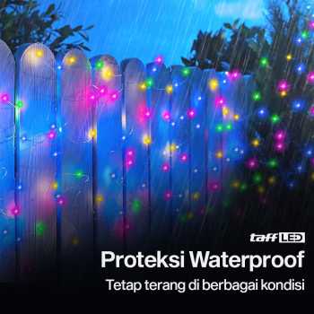 Gambar produk TaffLED Lampu Hias String Lights Solar Power Waterproof 100 LED RGB - YY-3210