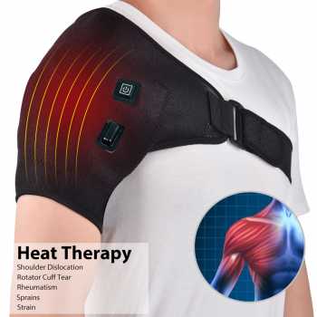 Gambar produk BOOBEAUTY Alat Terapi Bahu Hot Compress Shoulder Brace Pain Relief USB - BB-40