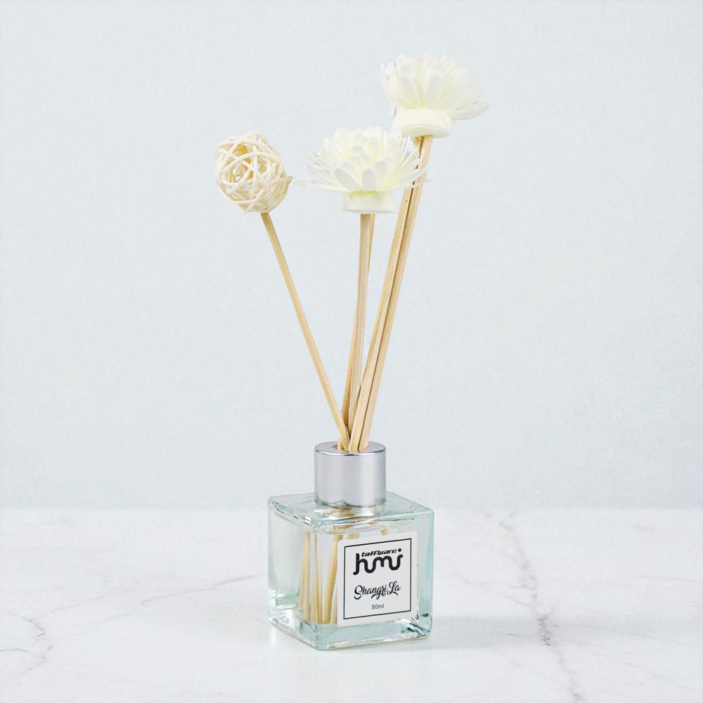 Gambar produk Taffware HUMI Pengharum Ruangan Reed Diffuser with Rattan Sticks 50ml Shangri-La - DF-099