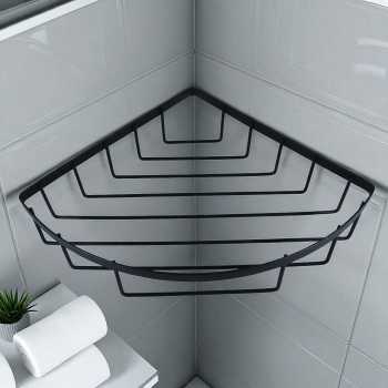LBT Rak Tisu Sudut Kamar Mandi Triangle Corner Shelf Carbon Steel - G55