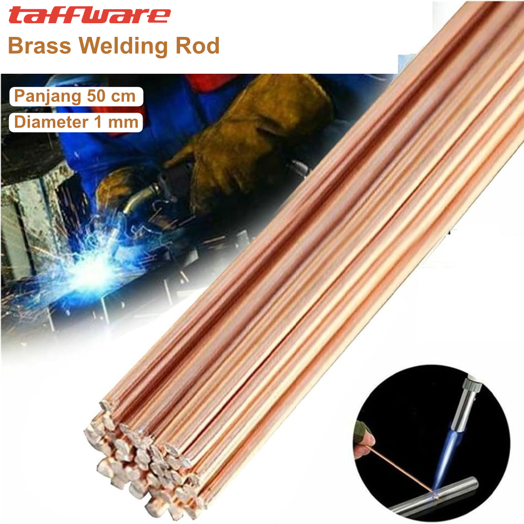 Gambar produk Taffware Kawat Las Low Temperature Welding Rod Fosfor Tembaga 10 PCS 1mmx50cm - GN2512