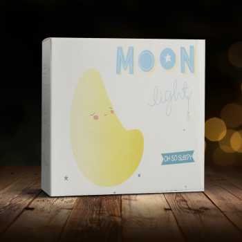 Gambar produk FGHGF Lampu Tidur LED Anak Karakter Lucu 1W Bulan - FGH01