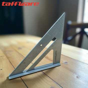 Gambar produk Taffware Penggaris Siku Mistar Triangle Ruler Aluminium Alloy - VK18