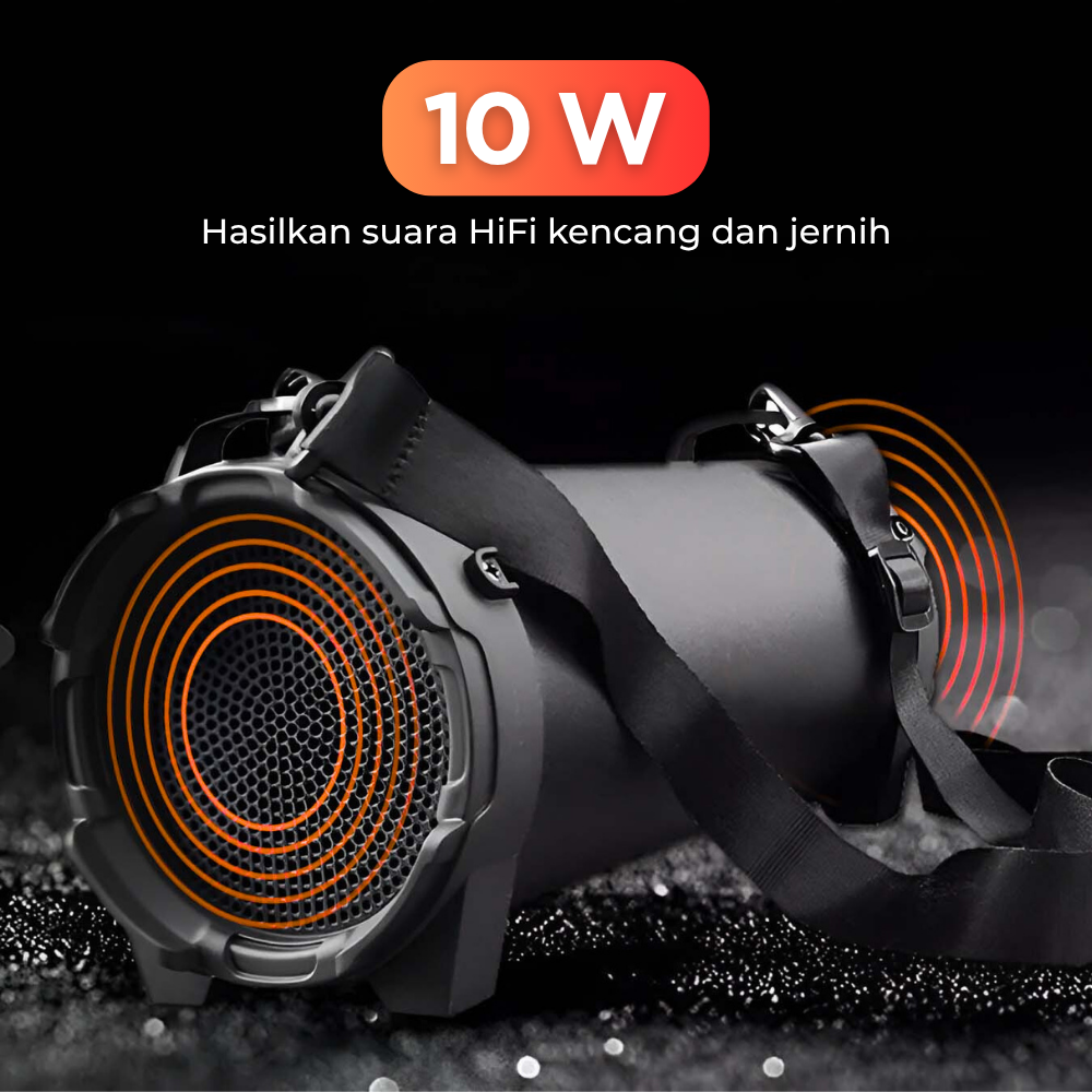 Gambar produk Smalody Speaker Bluetooth Portable Boombox Outdoor FM Radio 10W - SL-10