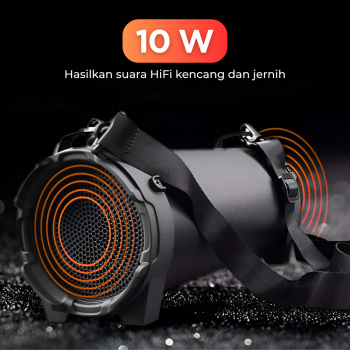 Gambar produk Smalody Speaker Bluetooth Portable Boombox Outdoor FM Radio 10W - SL-10