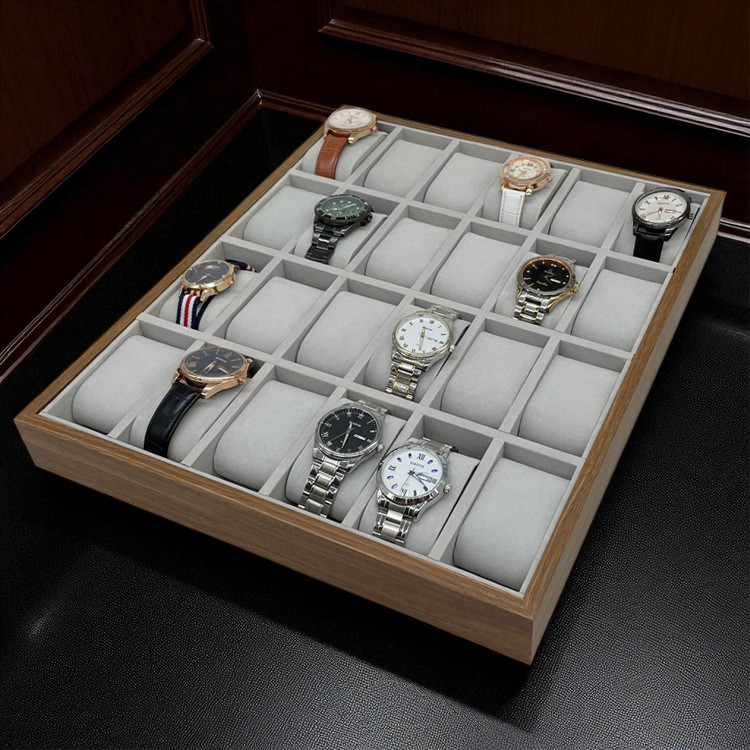 Gambar produk LuWei Kotak Penyimpanan Jam Tangan Storage Organizer Watch Box 24 Grid - SKT60