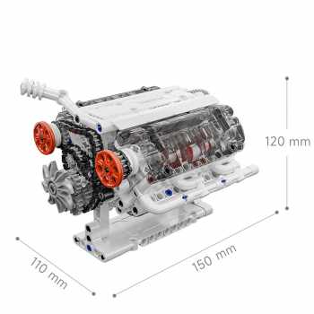Gambar produk ONEBOT Mainan Miniatur Mesin V6 Lego Building Blocks - OBTEM03AIQI