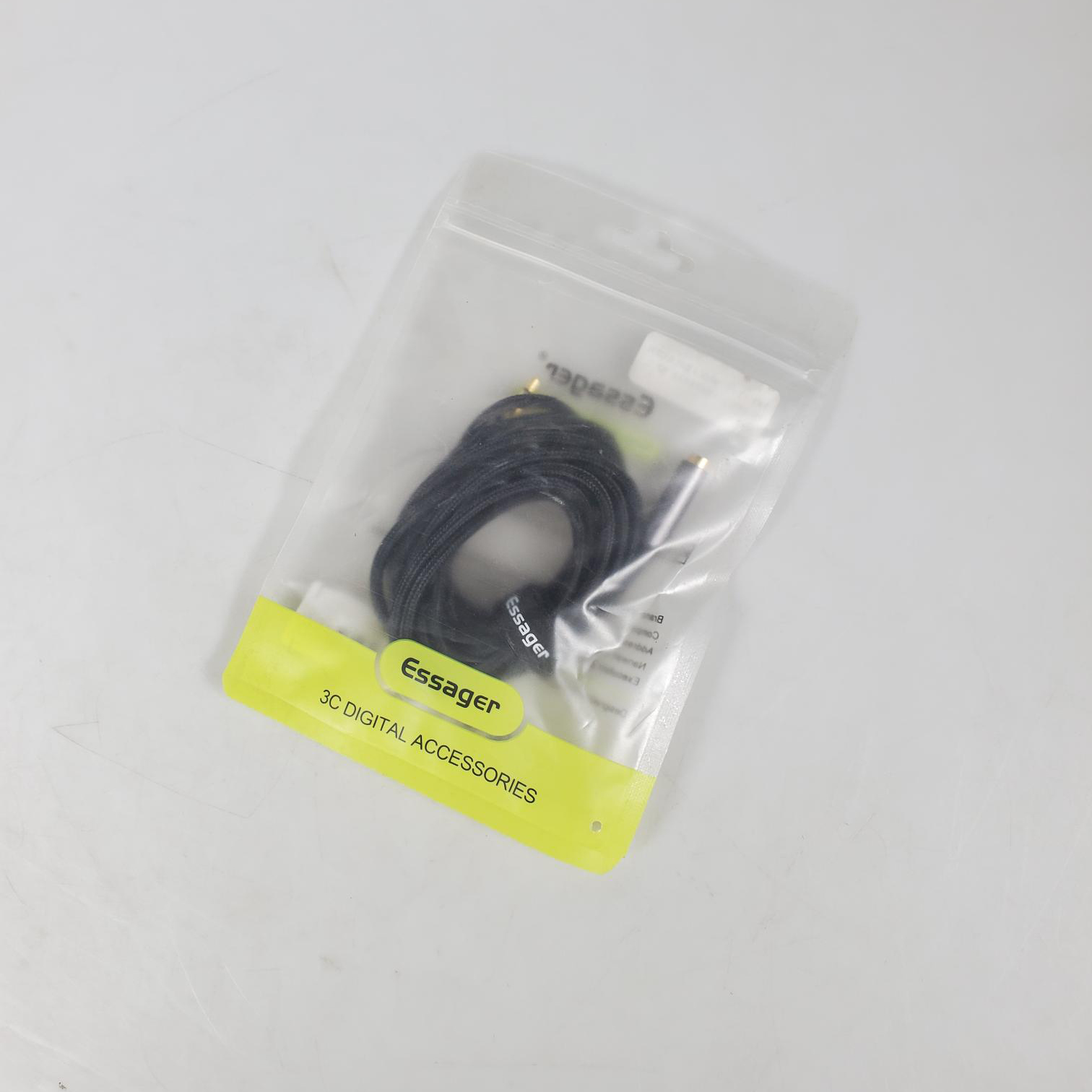 Gambar produk ESSAGER Kabel Audio Jack 3.5mm Male to Female HiFi TRS 3 Section 2M - EYPY335-YYA0G