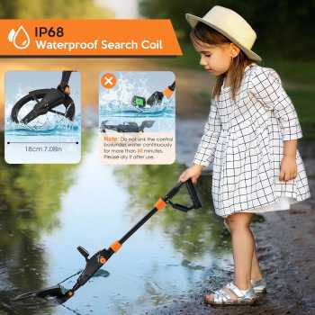 Gambar produk TIAXUN Pendeteksi Logam Metal Detector LCD Display Waterproof 7.4 Inch - MD-1008