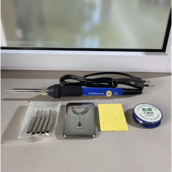 Gambar produk Taffware Solder Adjustable Temperature Fast Heating 60W 5 Tips 8g Tin - TH60