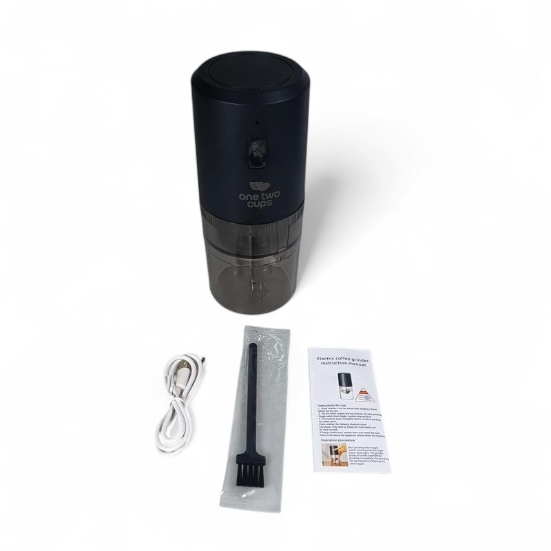 Gambar produk One Two Cups Penggiling Kopi Elektrik Coffee Grinder Adjustable 200ml - WP-12
