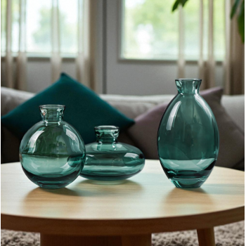 Gambar produk ZHENGHAN Vas Bunga Botol Kaca Estetik Multifungsi Flower Vase 3 PCS - HN173