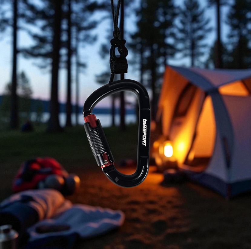 Gambar produk TaffGUARD Carabiner Gantungan Aluminium Hook Buckle 25KN Automatic - Y25