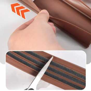 Gambar produk TPSK Lis Pintu Penghalang Debu Serangga Door Seal Strip 1Mx55mm - TP149