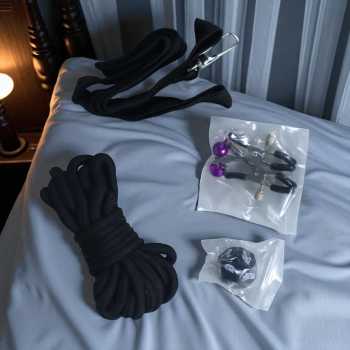 Gambar produk Cozy Feel Set Tali Pengikat Kaki Tangan BDSM Bondage Sets Rope - CZ440