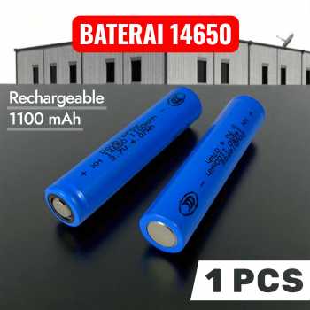 Doublepow Baterai Rechargeable 14650 Li-Ion 3.7V 1100mAh 1 PCS