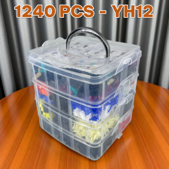 OTOHEROES Kancing Klip Mobil Baut Rivet Trim Retainer Clip 1240 PCS - YH12