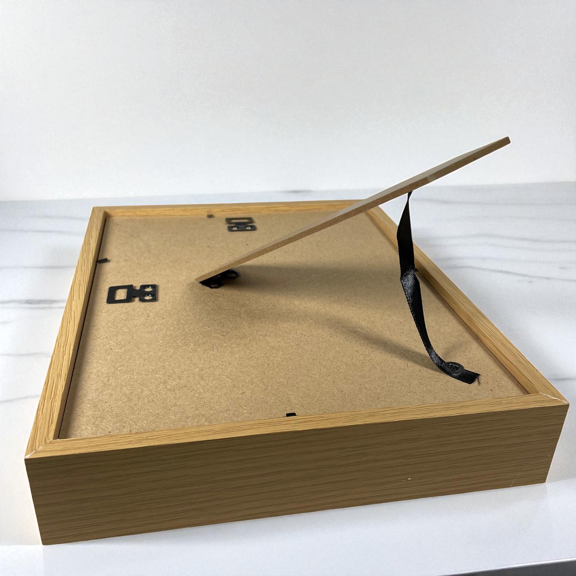 Gambar produk YIXUE Bingkai Foto Ornamen Minimalist Wooden Shadow Box Stand 3D 10 Inch - YE5