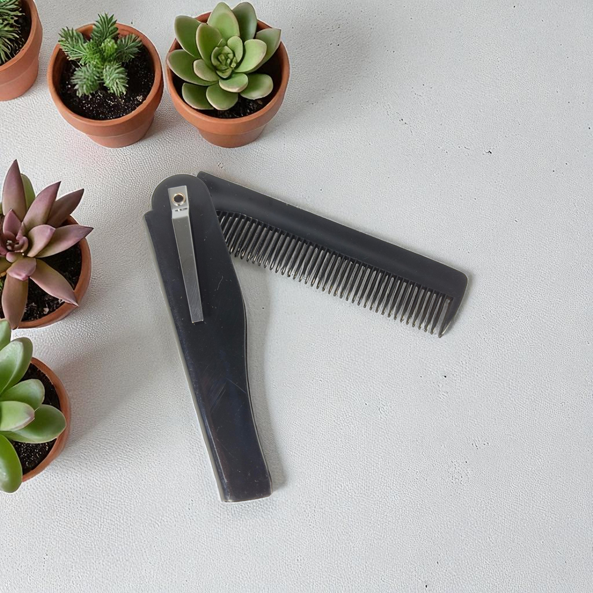 Gambar produk DK Sisir Rambut Lipat Foldable Pocket Hair Comb - HC002
